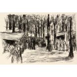 LIEBERMANN, MAX Berlin 1847 - 1935 Holländische Kirmes. Holzschnitt, 14,5x9,5cmAufrufpreis: 30