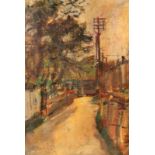 KELLER, OSKARHeilbronn 1894 - Stuttgart Straße. Öl/Karton, signiert. 47x33cm, Ra.Aufrufpreis: 40