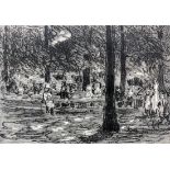 LIEBERMANN, MAXBerlin 1847 - 1935 Kinderspielplatz. Holzschnitt 1922. 9,7x6,7cmAufrufpreis: 40