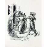 LIEBERMANN, MAXBerlin 1847 - 1935 Heinrich Heine's "Der Rabbi von Bacherach". Litho auf dünnem