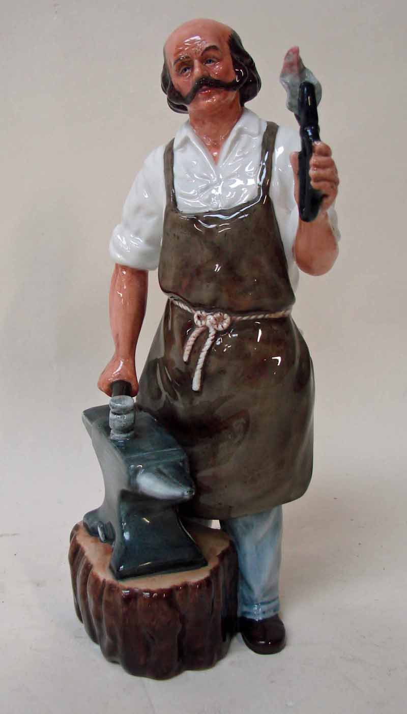 A Royal Doulton figural model, The Blacksmith, HN2782, 22cm high