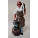 A Royal Doulton figural model, The Blacksmith, HN2782, 22cm high