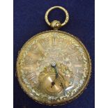 A Victorian gentleman’s 18ct gold open face pocket watch, the tricolour foliate decorated dial