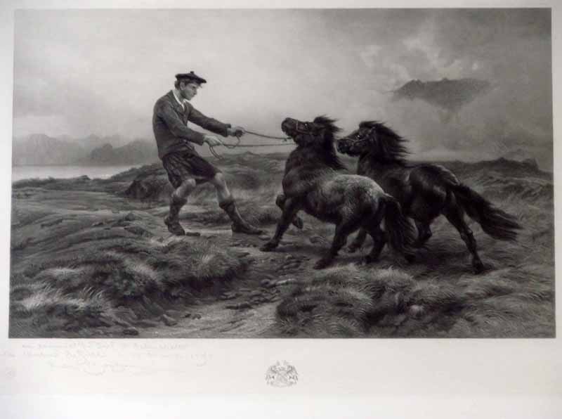 After Rosa Bonheur (French 1822-1899) Printsellers Association monochrome engraving, published by