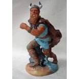 A Royal Doulton figure modelled as Viking, number HN2375, copyright 1972, unglazed, 23cm high