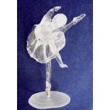 A Swarovski silver crystal model, Ballerina with original box