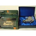 Corgi Millennium Collection 07105 Land Rover, in chrome, mint and boxed with sleeve and numbered