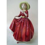 A Royal Doulton figurine, A Single Red Rose, HN3376, copyright 1991, 22cm high