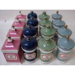 Chalsyn Ltd., four sets of Victorian style Staffordshire chemists jars, decorated and supplied by