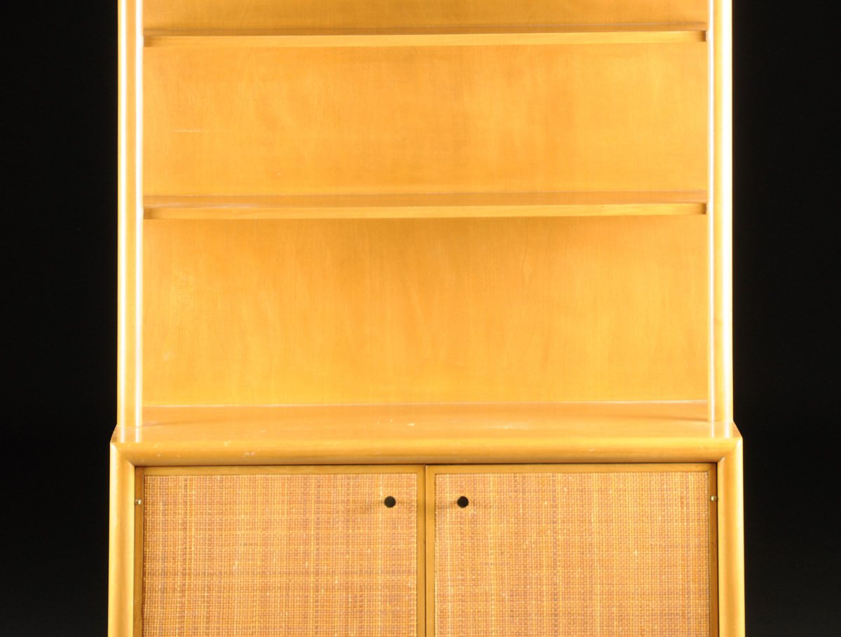 ELIAS SVEDBERG (Swedish 1913-1987) A SYCAMORE, MAPLE, AND CANE BOOKCASE, FOR NORDISKA KOMPANIENT, - Image 3 of 7