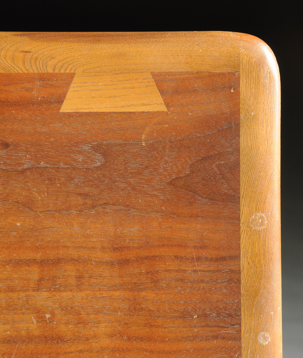 ANDRE BUS (American 20th Century) A WALNUT AND OAK END TABLE, "ACCLAIM" MODEL 900-92, FOR LANE, ALTA - Image 10 of 10