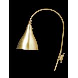 PAAVO TYNELL (Finnish 1890-1973) A BRASS ADJUSTABLE WALL MOUNTED LAMP, MODEL 9458, FOR TAITO OY,