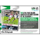 The Daily Telegraph invite winning bidder to have a Full Page Full Colour Advert, seen be 1.