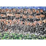 Renowned artist Ben Mosley original ‘The Haka’ painting to mark the ‘All Black’s’ winning RWC 2015