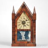 Silas B. Terry Miniature Torsion Steeple Clock, Terryville, Connecticut, c. 1855, small mahogany