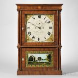 Heman Clark Mahogany Four-column Shelf Clock, Plymouth, Connecticut, c. 1820, with freestanding