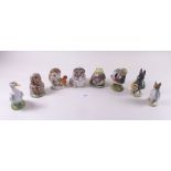 A quantity of eight Beswick Beatrix Potter figures