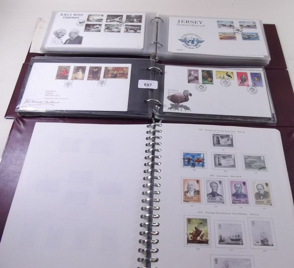 Jersey Collection in Gibbons album, mainly used together with two albums of Hersey FDC's 1972 - 1997