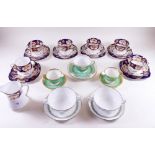 A Royal Albert Crown China Edwardian teaset comprising five cups and saucers, six tea plates, jug