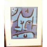 A print after Paul Klee 32 x 28 cm