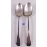 Two Georgian silver spoons