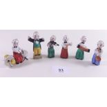 A Dutch miniature porcelain band