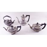 Various silver plated teaware