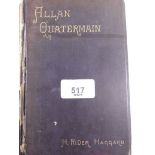 Allan Quartermain - First Edition 1887 - poor condition