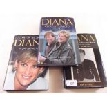Three Princess Diana books - one signed ?