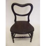 A Victorian childs chair