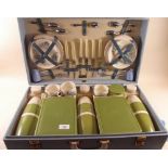 A Brexton picnic set in fitted case