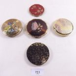 A collection of vintage and later compacts