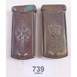 Two Wavery and Sons, Redditch 'Quadruple Golden Casket' needle case