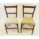 Two Edwardian bedroom chairs