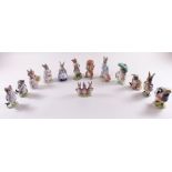 A set of thirteen Beatrix Potter Royal Albert figures