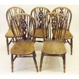 Five matched Windsor chairs