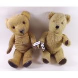 An old mohair teddy bear - 39cm and a Deans teddy bear