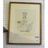 A print of dogs after Maud Earl, 21 x 34cm and a print of a dog in his bed