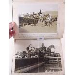 A horse racing scrapbook 1923-1930 including photographs and cuttings at various race courses