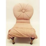 A Victorian button back bedroom chair