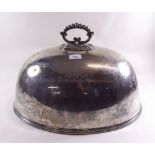 A large silver plated meat cover