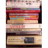 A selection of books on art and collecting:- Carpets, Blue & White pottery, Pewter, Silver etc.