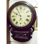 A 19th century drop dial clock from 'Staines'