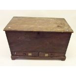 A Victorian pine mule chest