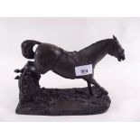 A Heredities limited edition bronze finish horse - a/f