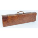 Browning leather guncase fitted for an over and under, 30 ins barrels