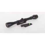 4 x 28 Nikko Sterling scope with mounts and scope rail and Westley Richards green-dot sight