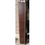 Three gun steel security cabinet with double locks and keys, 53 x 8,1/4 x 8,3/4 ins