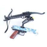 Co2 Paintball gun with pellet hopper and Cobra mini crossbow