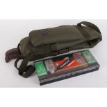 12 bore Parker Hale cleaning kit and fleece lined gun slip